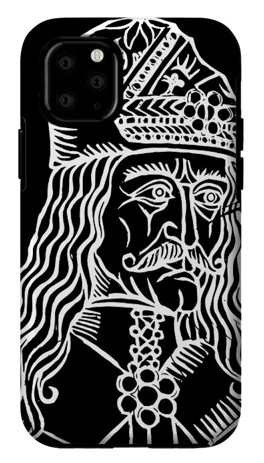 Vlad Tepes Dracula Woodcut - Phone Case