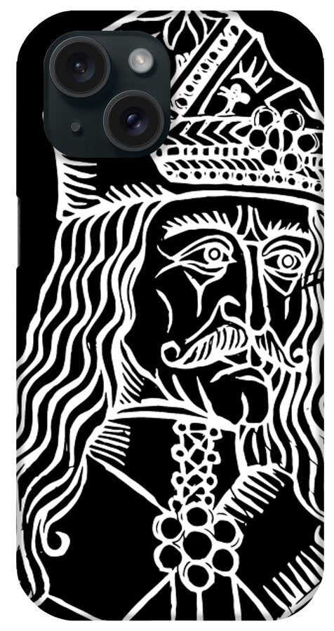 Vlad Tepes Dracula Woodcut - Phone Case