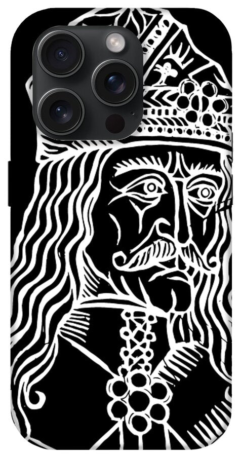 Vlad Tepes Dracula Woodcut - Phone Case