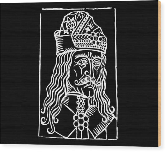 Vlad Tepes Dracula Woodcut - Wood Print