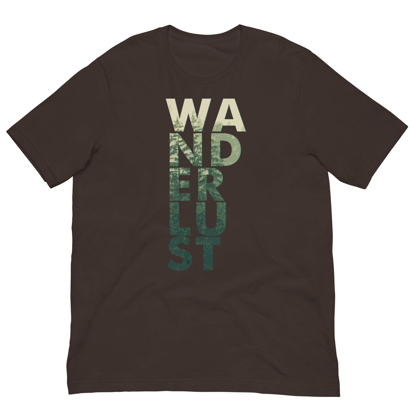 Wanderlust T-shirt Brown / S