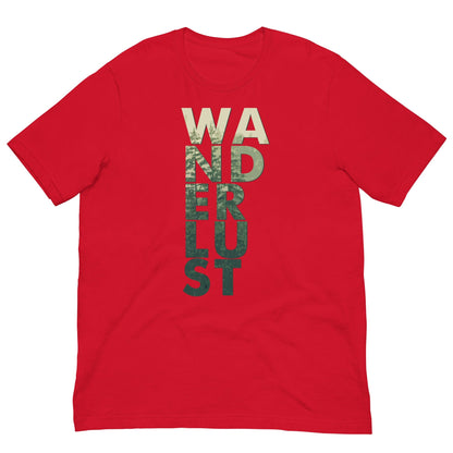 Wanderlust T-shirt Red / XS