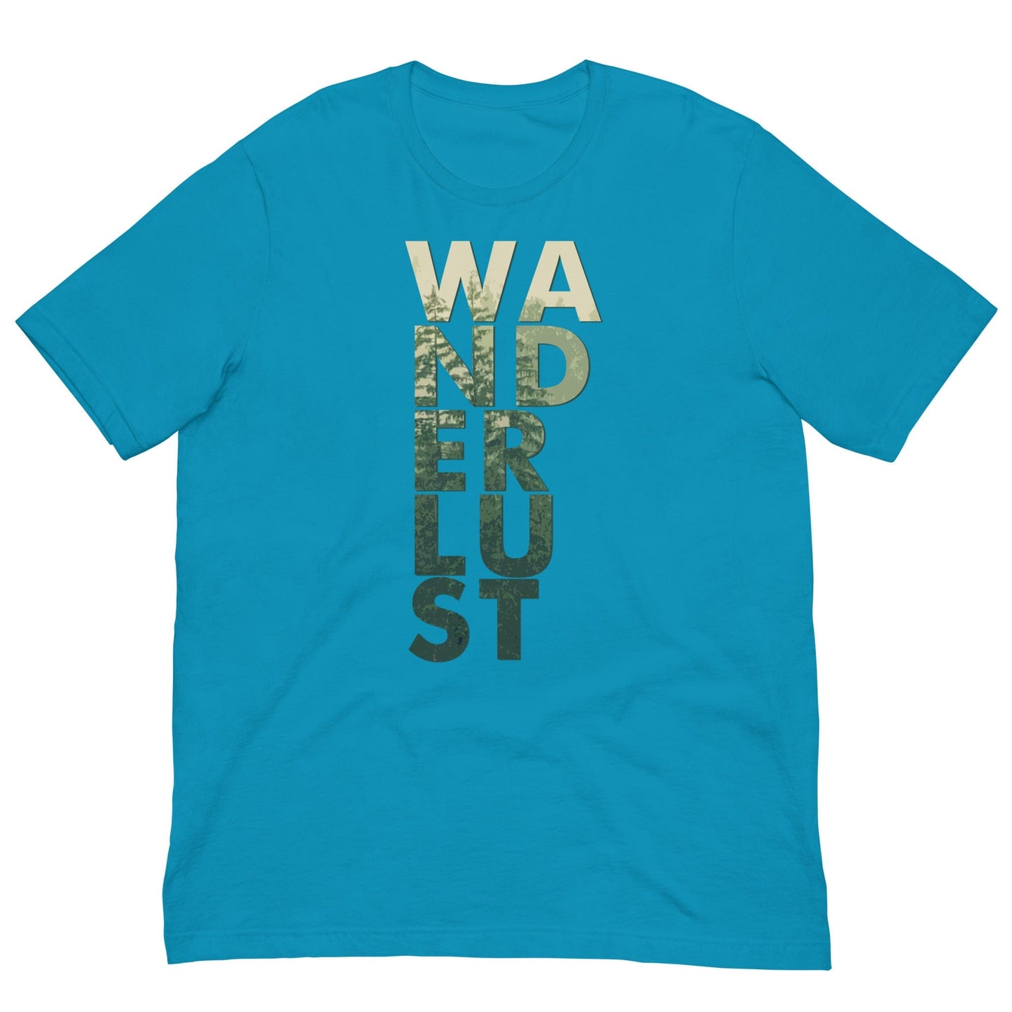 Wanderlust T-shirt Aqua / S
