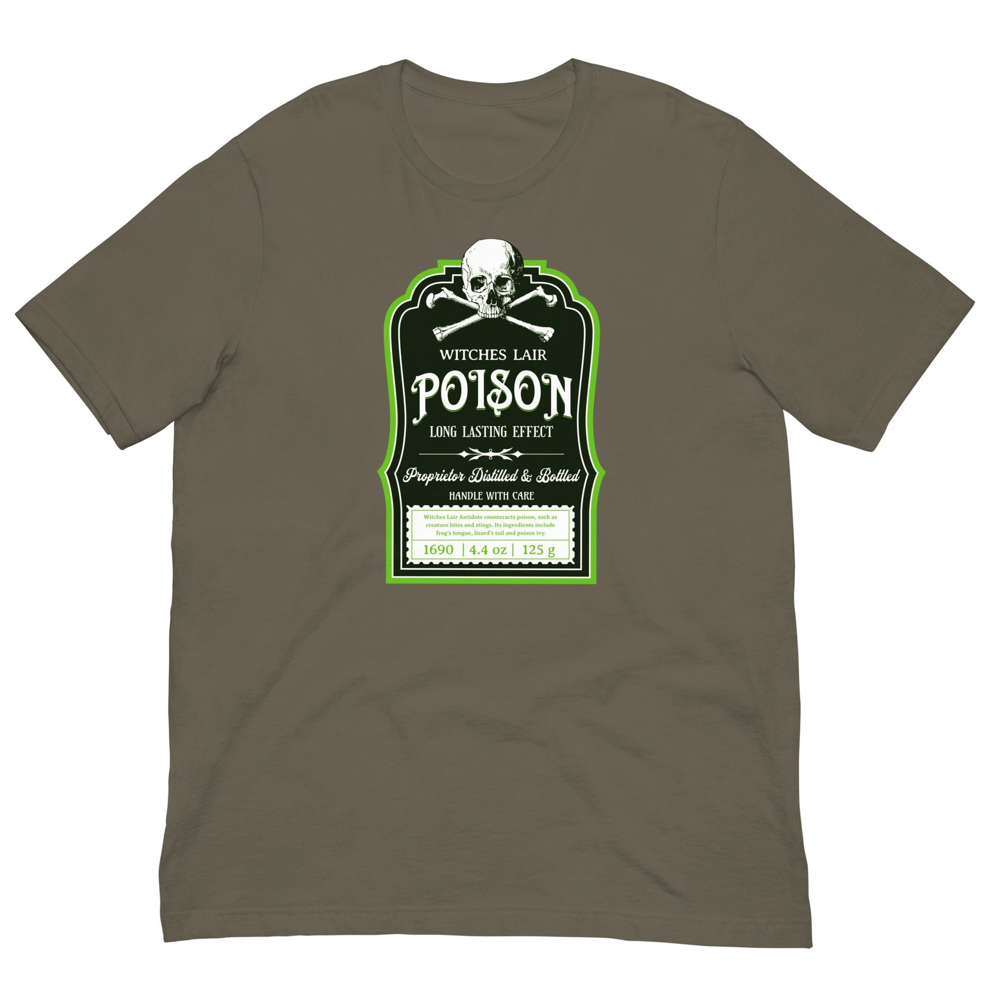 Witches Lair Poison T-shirt Army / S