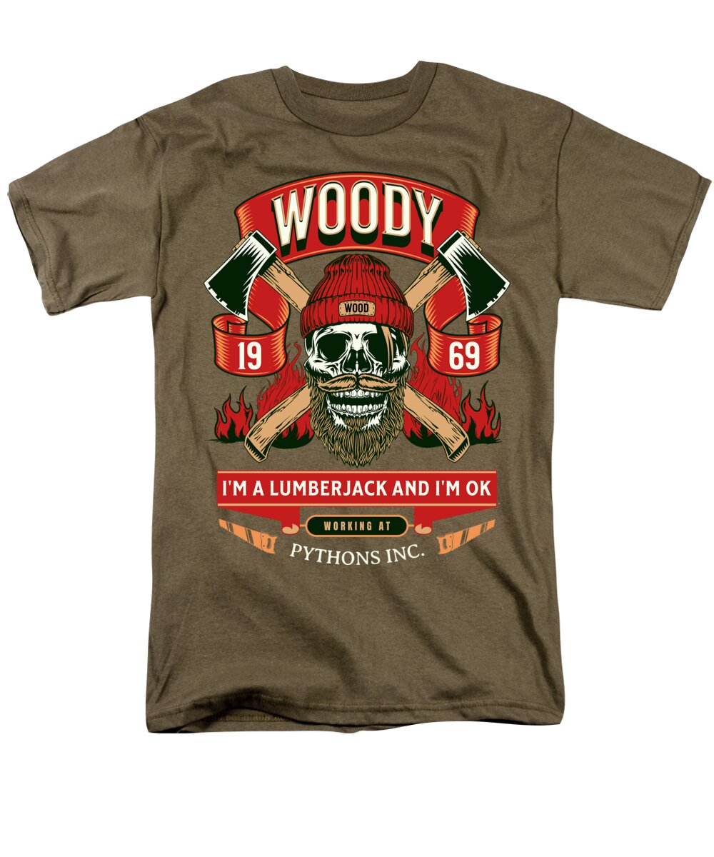 Woody the Lumberjack - Men's T-Shirt  (Regular Fit)