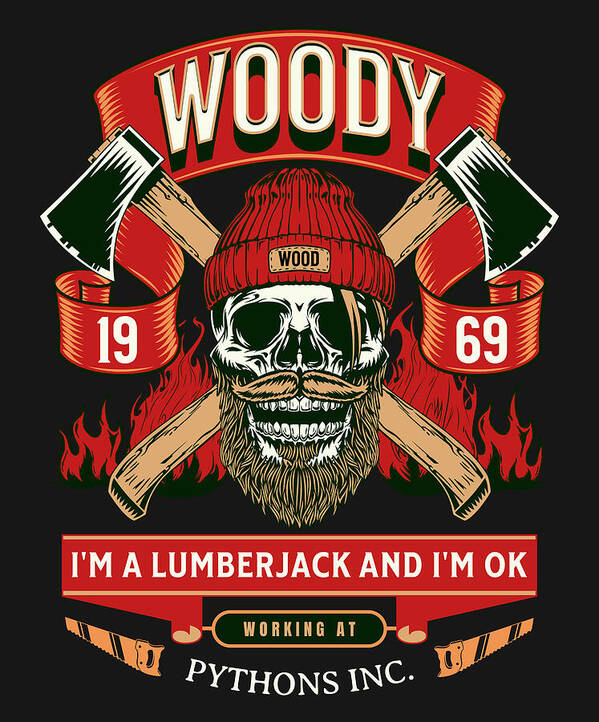 Woody the Lumberjack - Art Print