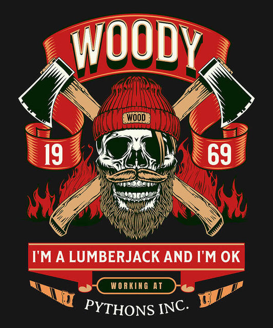 Woody the Lumberjack - Art Print