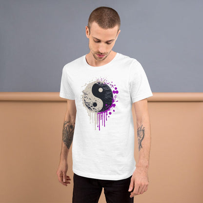 Yin Yang spray paint T-shirt