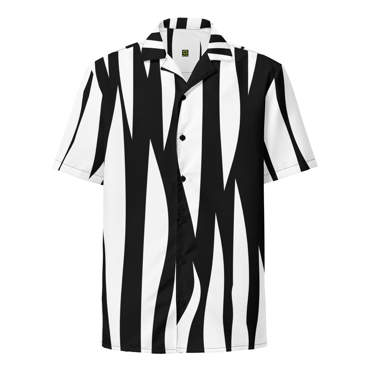 Zebra Unisex button Shirt 2XS