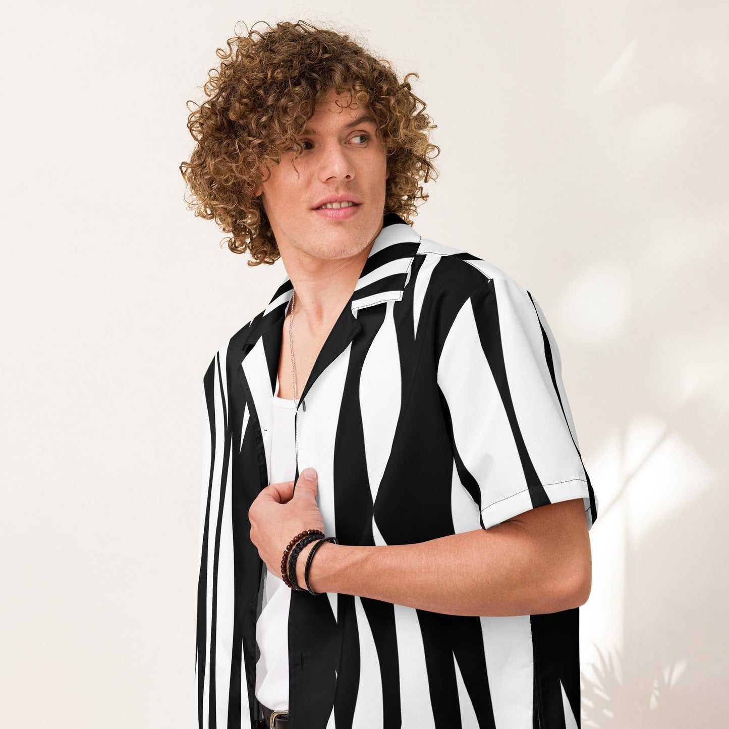 Zebra Unisex button Shirt