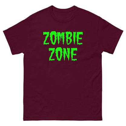 Zombie zone T-shirt Maroon / S