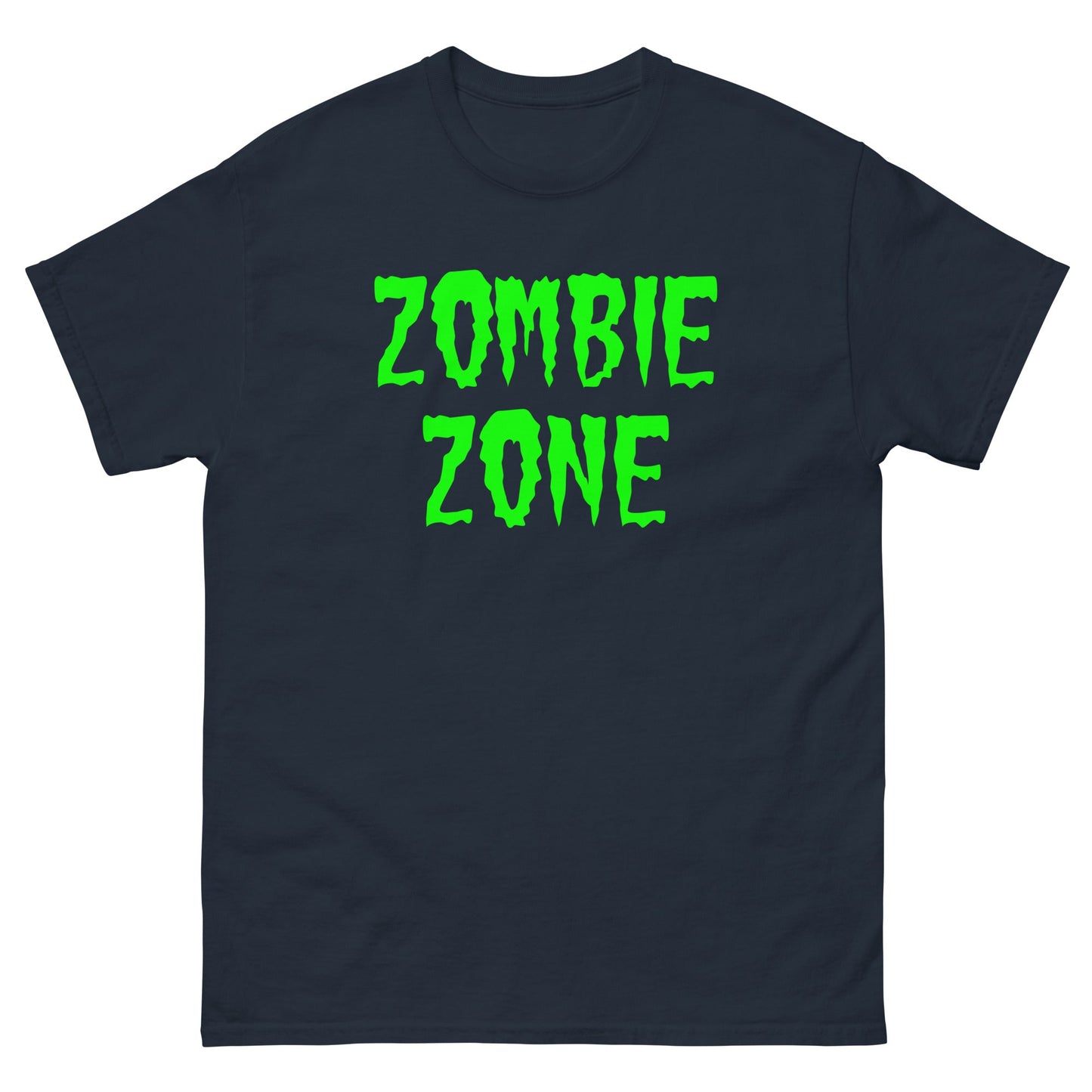 Zombie zone T-shirt Navy / S