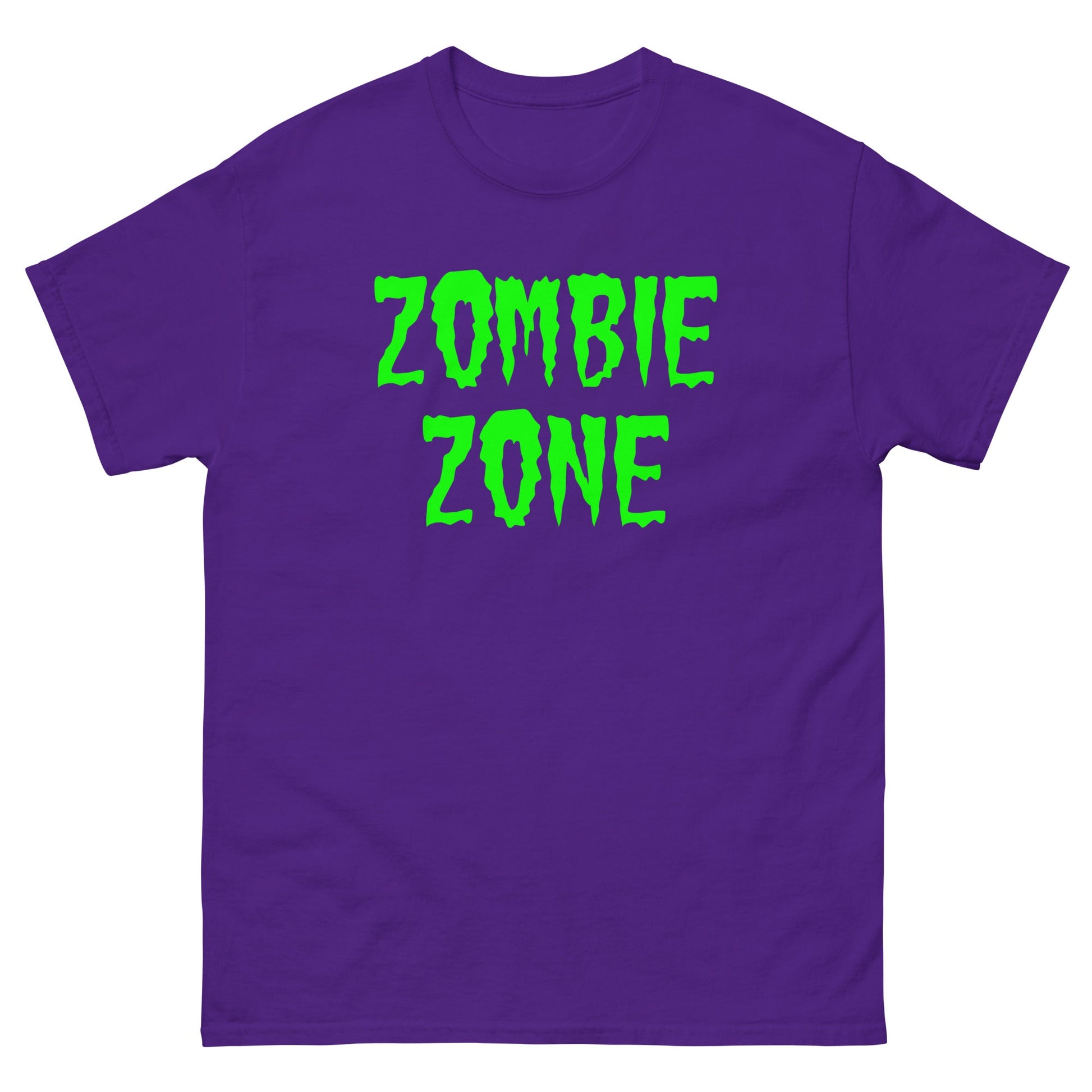 Zombie zone T-shirt Purple / S